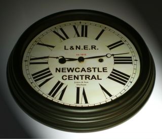 London North Eastern Railway Lner Style Clock,  Newcastle Station.