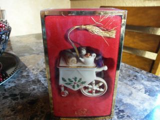 Lenox Holiday Home Tea Cart Ornament