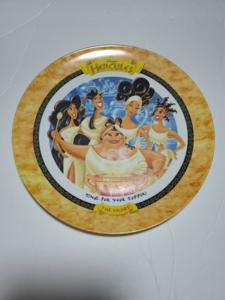 Vintage 1997 Limited Edition Disney Hercules Plate “the Muses” Sing For Supper
