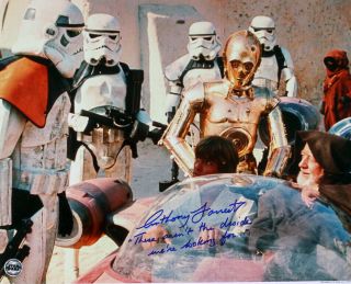 1977 Anthony Forrest Star Wars Signed Le 16x20 Photo (jsa)