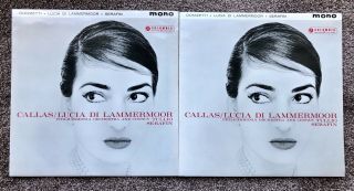 Maria Callas Lucia Di Lammermoor Columbia 33cx1723/4 2 Lp Vinyl Record Album Set