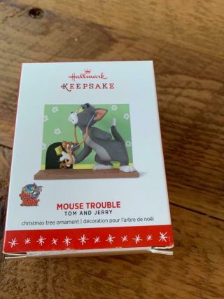 Hallmark Keepsake Ornament 2016 Mouse Trouble Tom And Jerry Cat Cartoon Tv