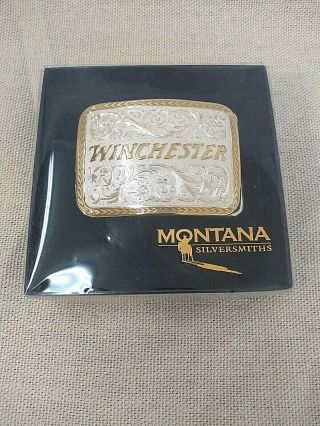 Montana Silversmiths Winchester Belt Buckle