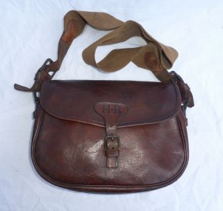 Antique Leather Cartridge Bag Xl 150 By Payne Gallwey Vintage