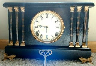 Vintage Sessions Clock Wind Up Mantle Clock With Chimes 8 Day 1890/1919 A,