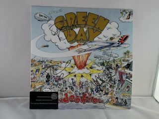Green Day " Dookie " Album Signed By Billie Joe,  Tre Cool,  And Mike Dirnt W/