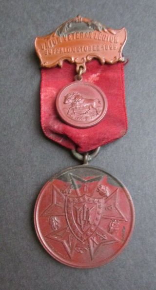 Antique Union Veteran Legion Medal (buffalo,  October,  1895)