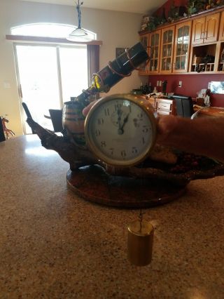 Antique Chelsea Clock Co Boston Usa Movement Dial And Barometer Rare Find