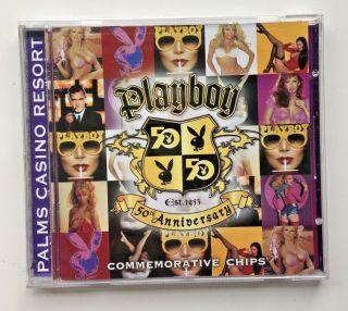 Playboy 50th Anniversary Commemorative Casino Poker Chips Set Palms Casino
