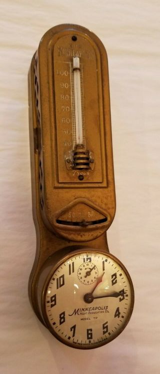 The Minneapolis Heat Regulator Co.  Model Tp 1918 Thermostat