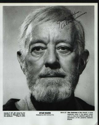 Sir Alec Guinness Hand Signed Autographed 8x10 " Photo W/coa - Star Wars