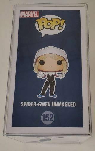 Spider Gwen Unmasked 152 Funko Pop Walgreens Exclusive Signed Stan Lee POP 2