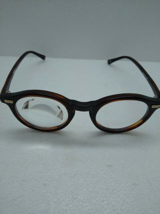 Vintage Coil Eyeglasses Uk Frame Tortoise Brown 44 - 21 - 145,  No Case,  Guc