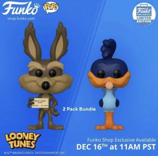 Funko Pop Exclusive Looney Tunes Coyote And The Road Runner (confirmed Order)