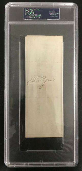 President Benjamin Harrison Signed 1881 Check AUTO Autograph PSA/DNA RARE 2
