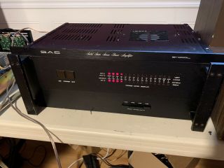 Vintage Sae Stereo Power Amplifier 2400l 200 Watts Per Ch Needs Work