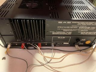 Vintage SAE Stereo Power amplifier 2400L 200 Watts Per Ch Needs Work 3
