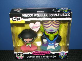 Funko Wacky Wobbler Bobble - Heads Powerpuff Girls Buttercup & Mojo Jojo