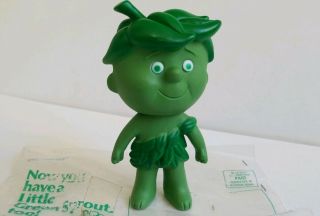 Vintage General Mills Jolly Green Giant Little Sprout Promotional Rubber Figure