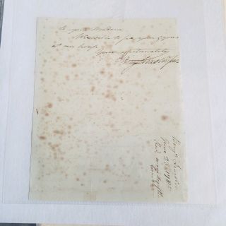 1785 Gen.  Benjamin LINCOLN letter to 