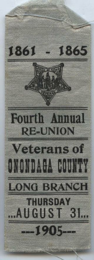 1905 Gar Vets Of Onondaga County Long Branch Ny