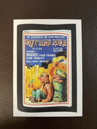 2005 Very Rare Lost Wacky Packages 1st Series Rotting Zone