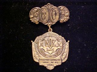 Darlington,  S.  C.  Ucv Confederate Veteran State Reunion 1922 2pc Bronze Badge Rare