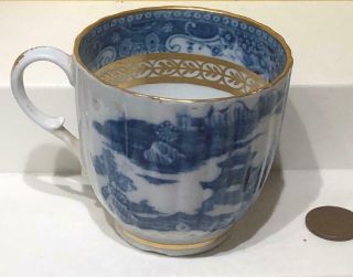 Antique 18th C.  Caughley Salopian Porcelain Coffee Cup,  