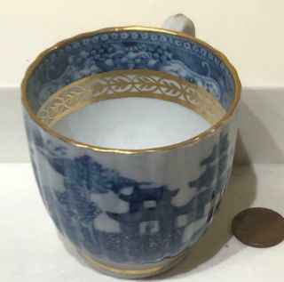 Antique 18th C.  Caughley Salopian Porcelain Coffee Cup,  