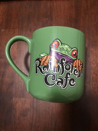 Rainforest Cafe 2000 Green Frog Cha Cha 16 Oz Coffee Tea Mug Cup