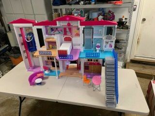 Barbie Doll Dpx21 Hello Dreamhouse With Wifi Voice Activated Small Parts Missing