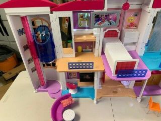 Barbie Doll DPX21 Hello Dreamhouse With WiFi Voice Activated small parts missing 3