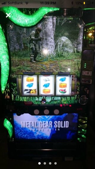 Metal Gear Solid Pachislo Machine Konami Kpe Pachinko Slot Japanese Mgs Snake