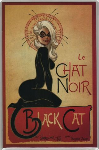 Black Cat 1 D Scott Campbell Le Chat Noir Spider - Man Actual Scan 2019