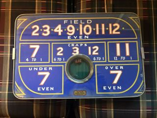 1930’s Craps Trade Stimulator Memphis Tennessee Gambling Device Las Vegas