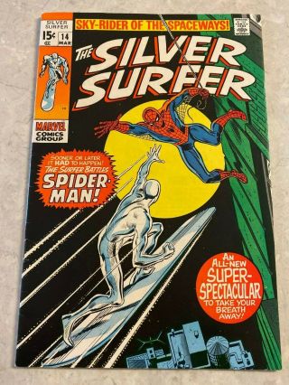 The Silver Surfer 14 (march 1970) Marvel Comics White Pages