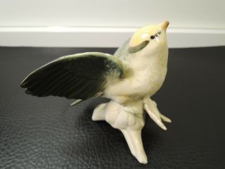 KARL ENS VOLKSTEDT GERMANY BIRD VINTAGE HANDPAINTED PORCELAIN FIGURINE 3