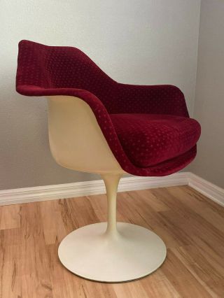 Vtg.  Authentic Knoll Saarinen Tulip Armchair Chair Mcm Eames Era