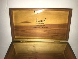 Vintage LANE Furniture Cedar Jewelry Box Chest - Levitz Furniture (NO Key) 3
