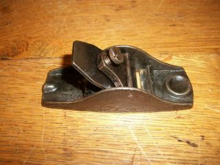 Vintage Stanley No.  101 Small Thumb Block Plane Woodworking Tool