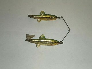 VINTAGE FRED ARBOGAST TWIN LIZ FISHING LURE 2