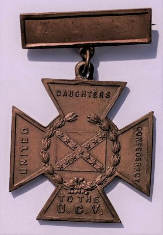 Southern Cross Of Honor Medal - Daughter’s Of The Confederacy.  Civil War