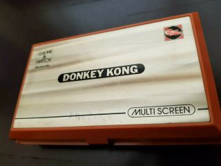 Nintendo Donkey Kong Video Game & Watch Vintage Toy Electronic Battery Operated