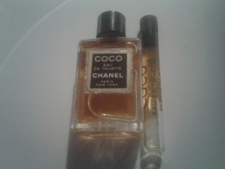 Chanel Coco Toilette Perfume Bottle Mini & Chanel Coco Vial Vintage