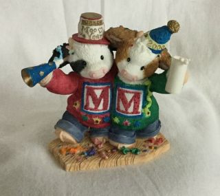 Mary’s Moo Moos - 540951 1999 - “hoofy Year” 2000 Millennium Event Figurine