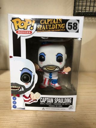 Funko Pop Movies - 58 Captain Spaulding Vaulted Rare Grail