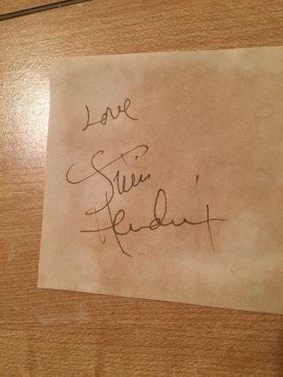 Jimi Hendrix Hand Signed Autograph Cut 1970 Fillmore East Nyc