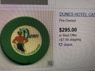 Dunes 1st Issue Roulette Green Low Book $200 1956 C&s R8