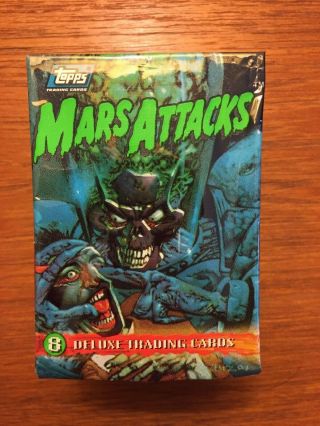 Topps 1994 Mars Attacks Archives trading cards complete 100 card set,  2 wrappers 2