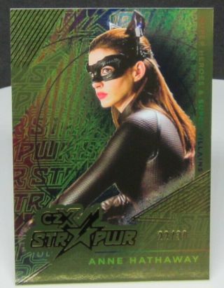 Cryptozoic Czx Heroes Villains Str Pwr Gold Anne Hathaway Selena Kyle /30